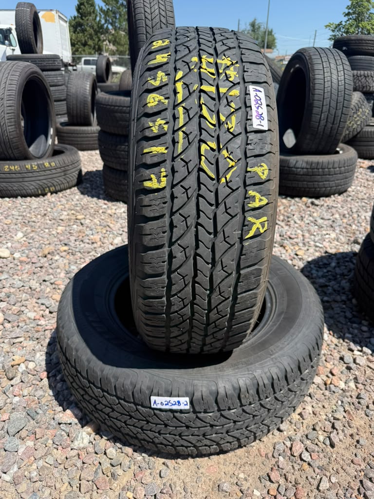 245/65R17 Pair (2 Used Tires) Sailun Teramax Ht