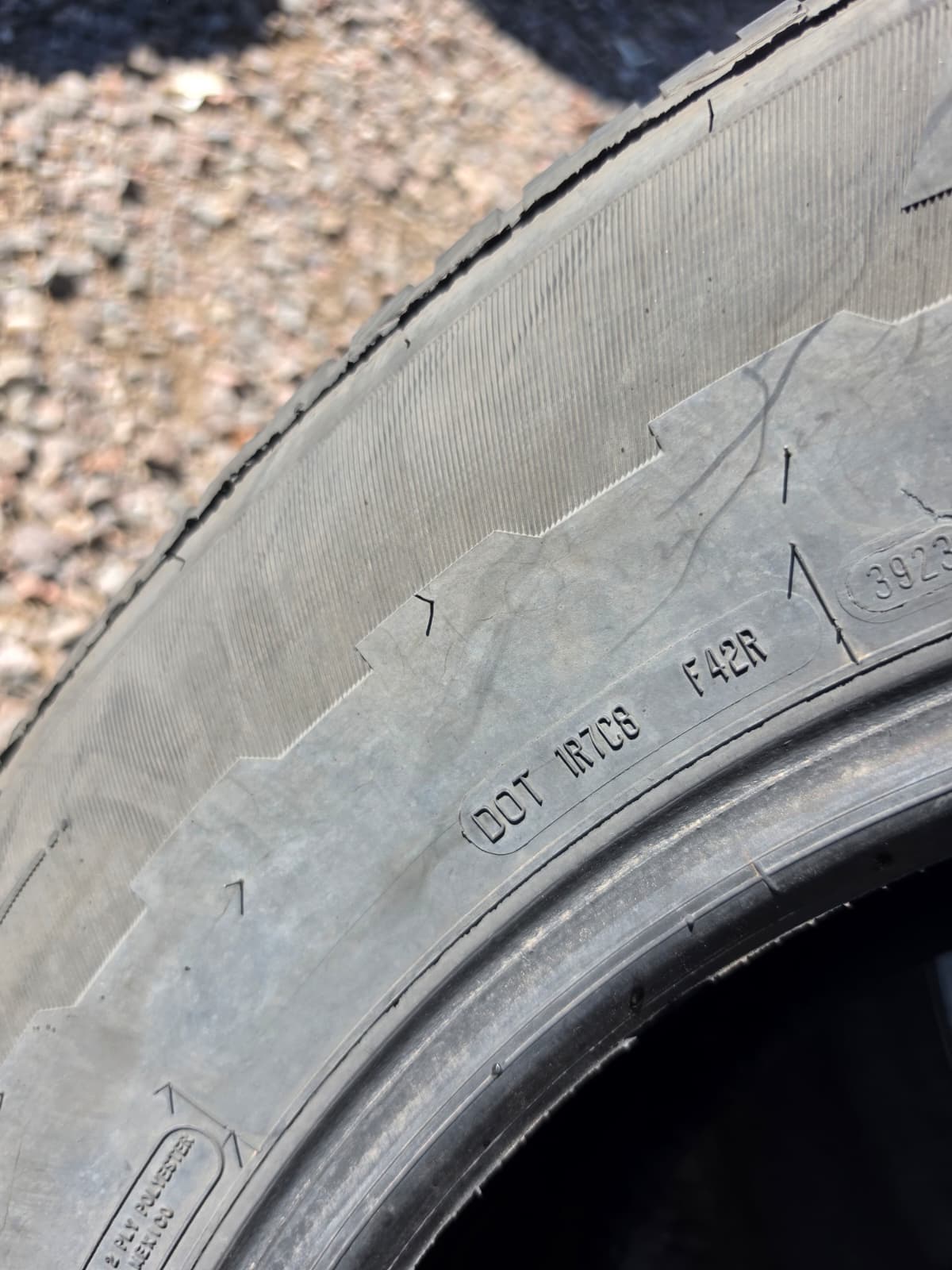 265/65R18 Pair (2 Used Tires) Mastercraft  Stratus