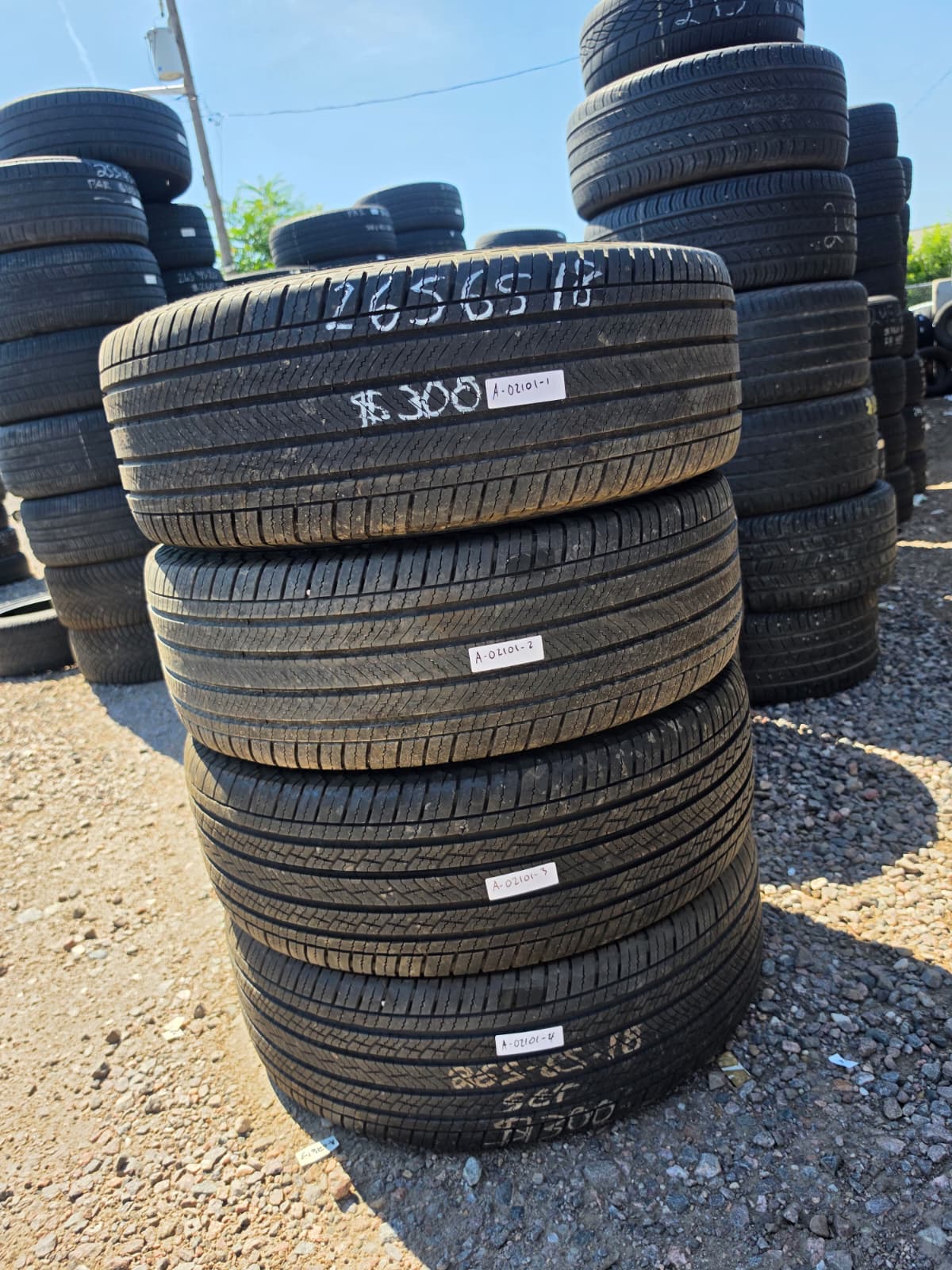 265/65R18 Set (4 Used Tires) Michelin Primacy LTX