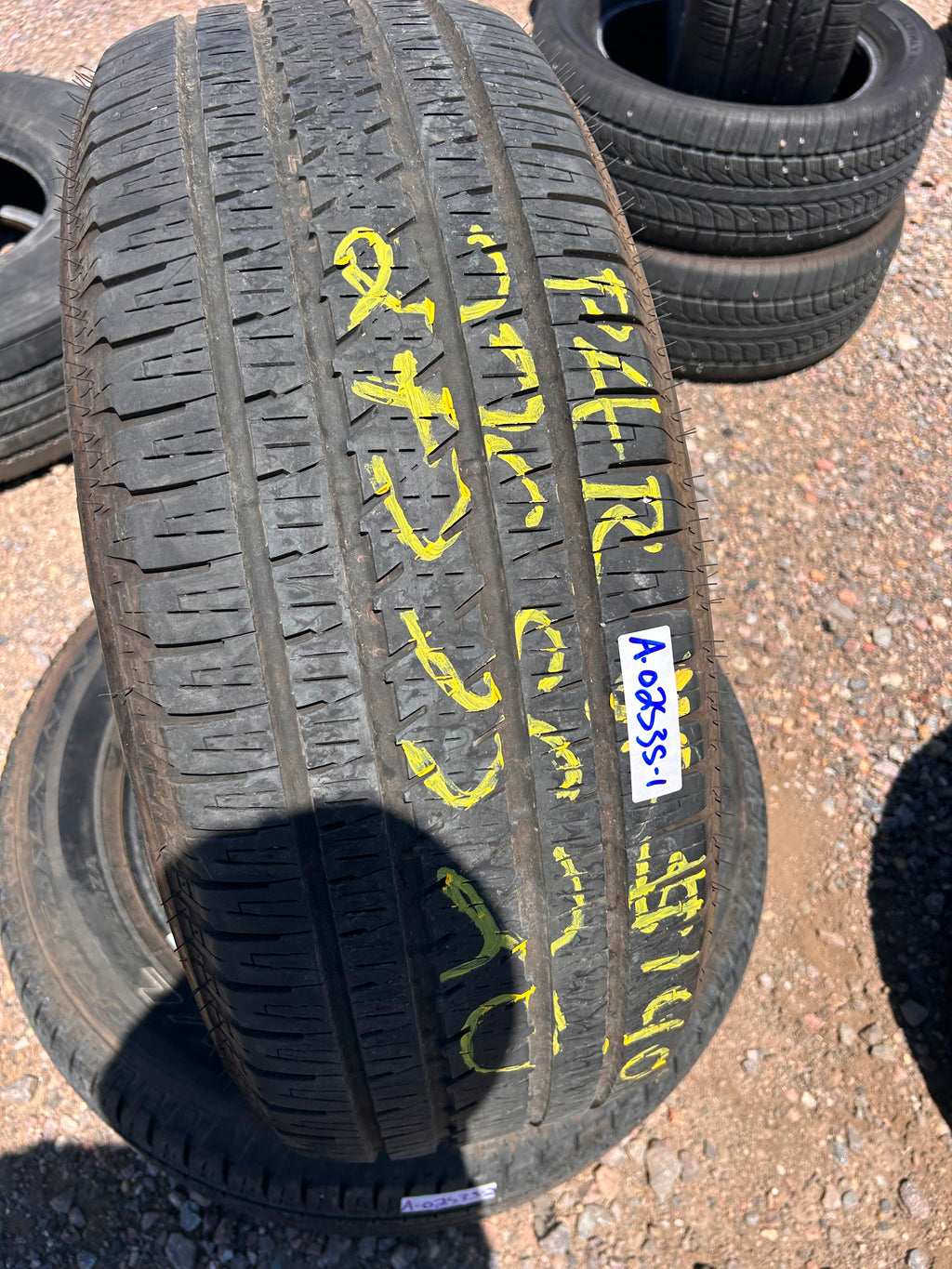 275/55R20 Pair (2 Used Tires) Bridgestone Dueler HL