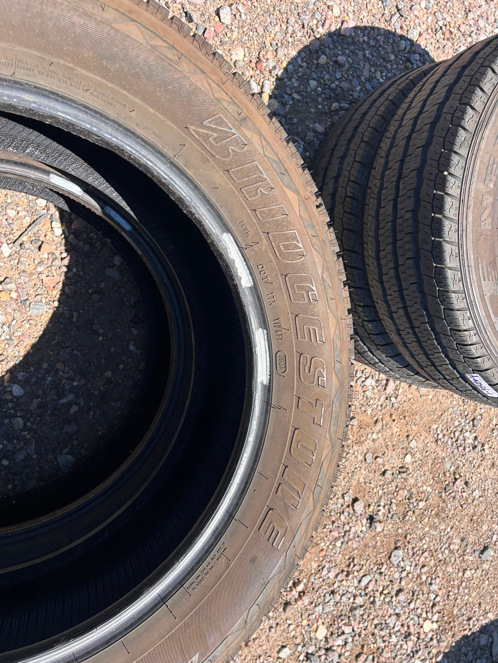 275/55R20 Pair (2 Used Tires) Bridgestone Dueler HL