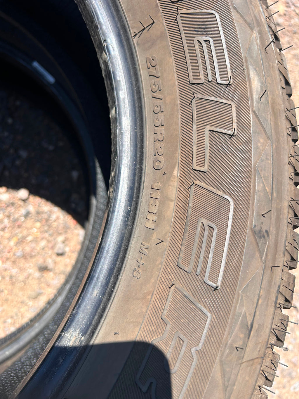 275/55R20 Pair (2 Used Tires) Bridgestone Dueler HL