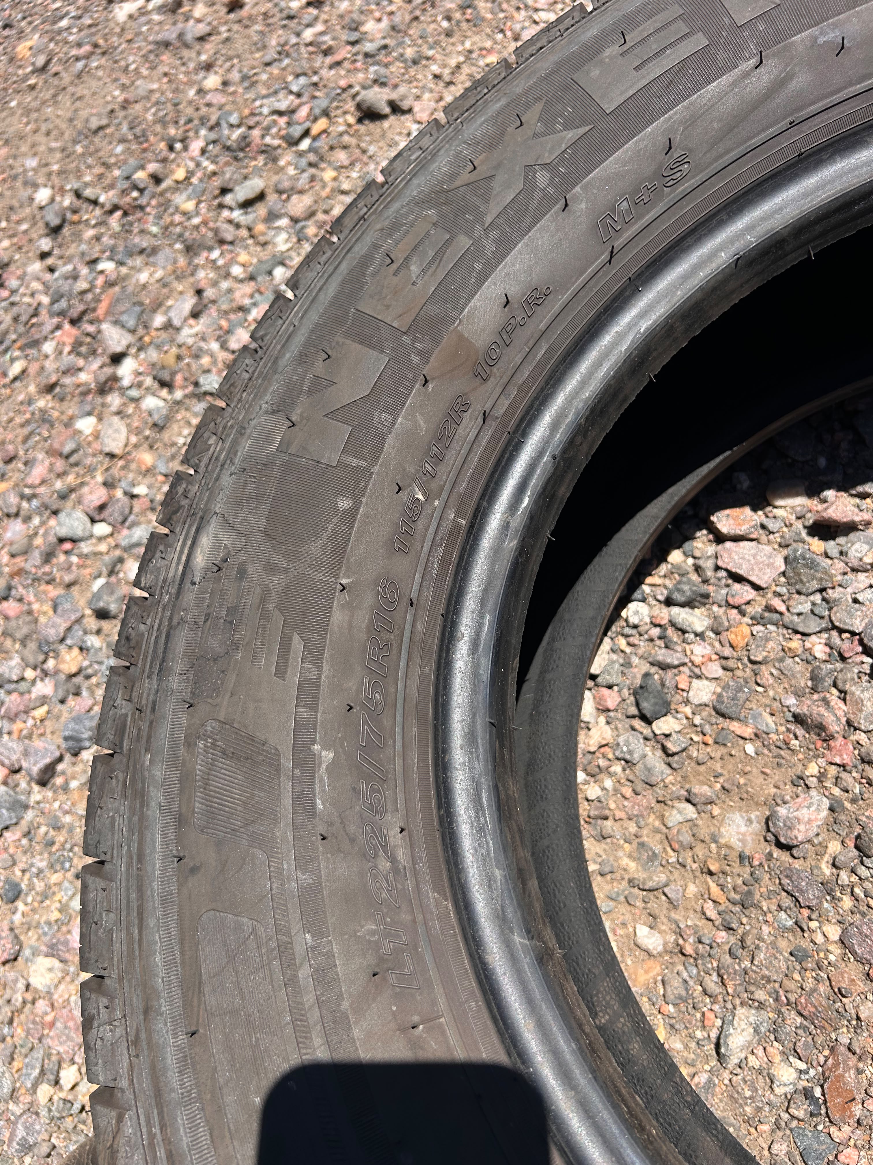 LT225/75R16 Pair (2 Used Tires) Nexen Roadian CT8HL