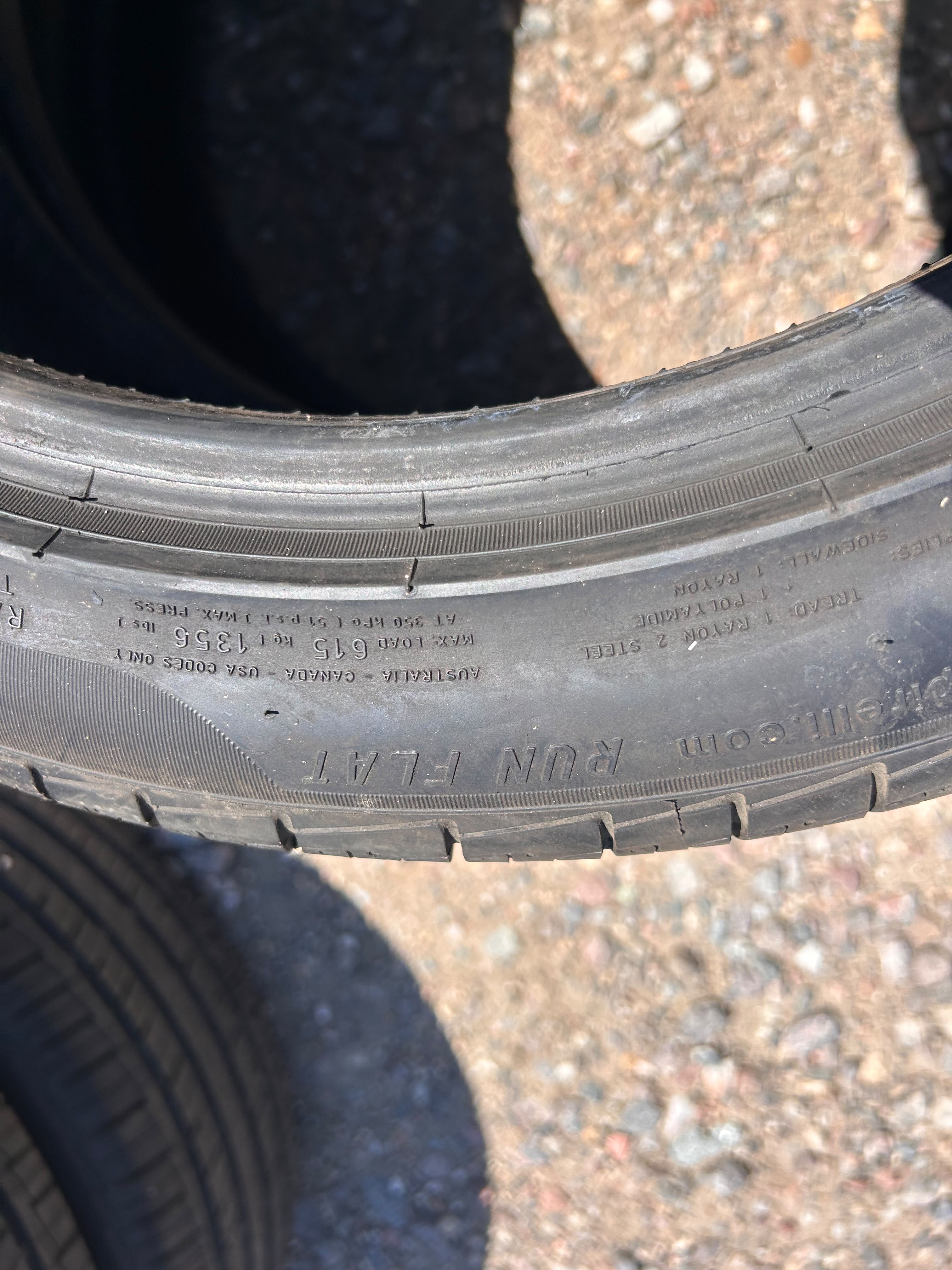 225/45R18 Pair (2 Used Tires) Pirelli Cinturato P7