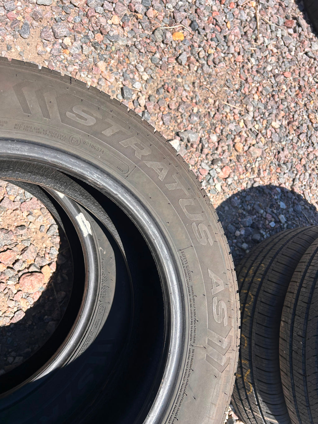 205/60R16 Pair (2 Used Tires) Mastercraft Stratus