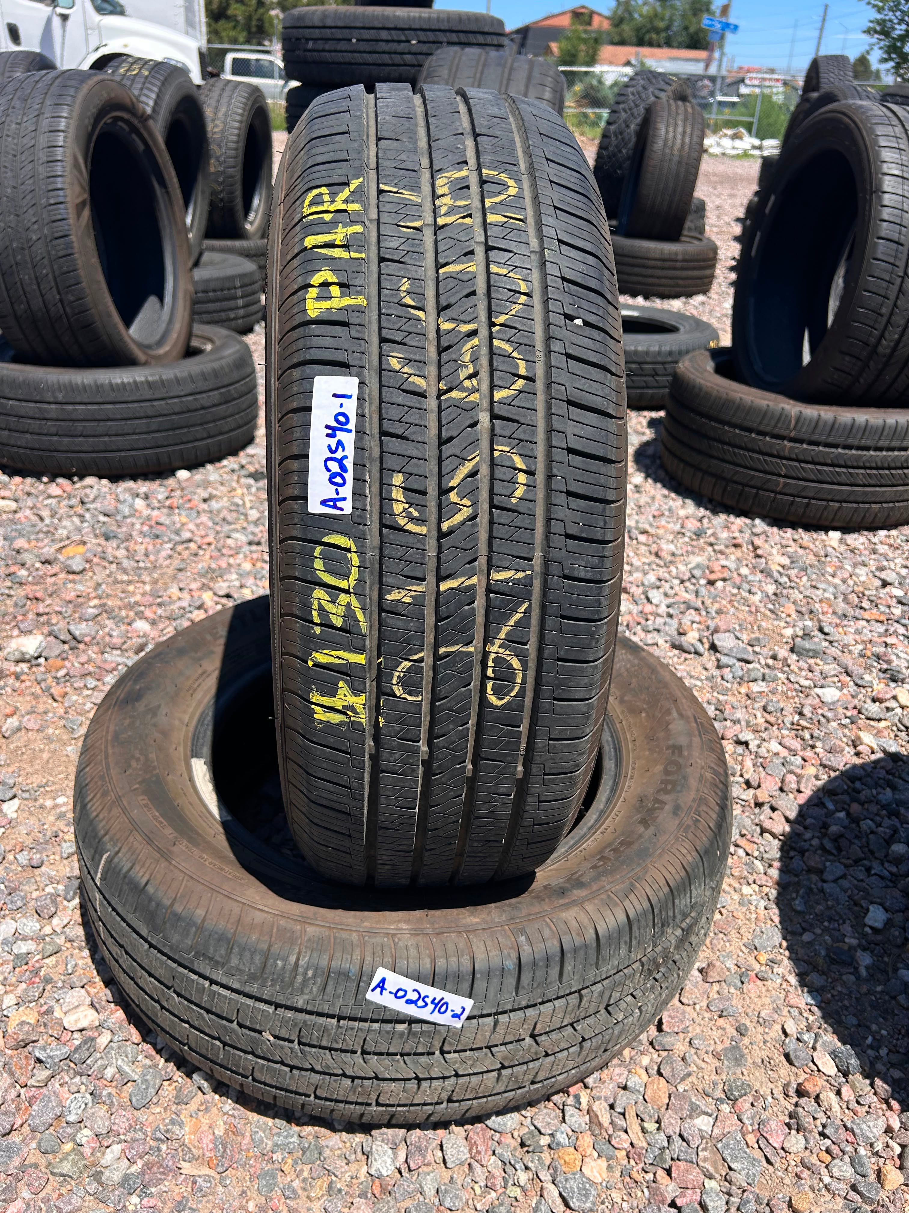 215/60R16 Pair (2 Like New Tires!!) Westlake Foray RP218