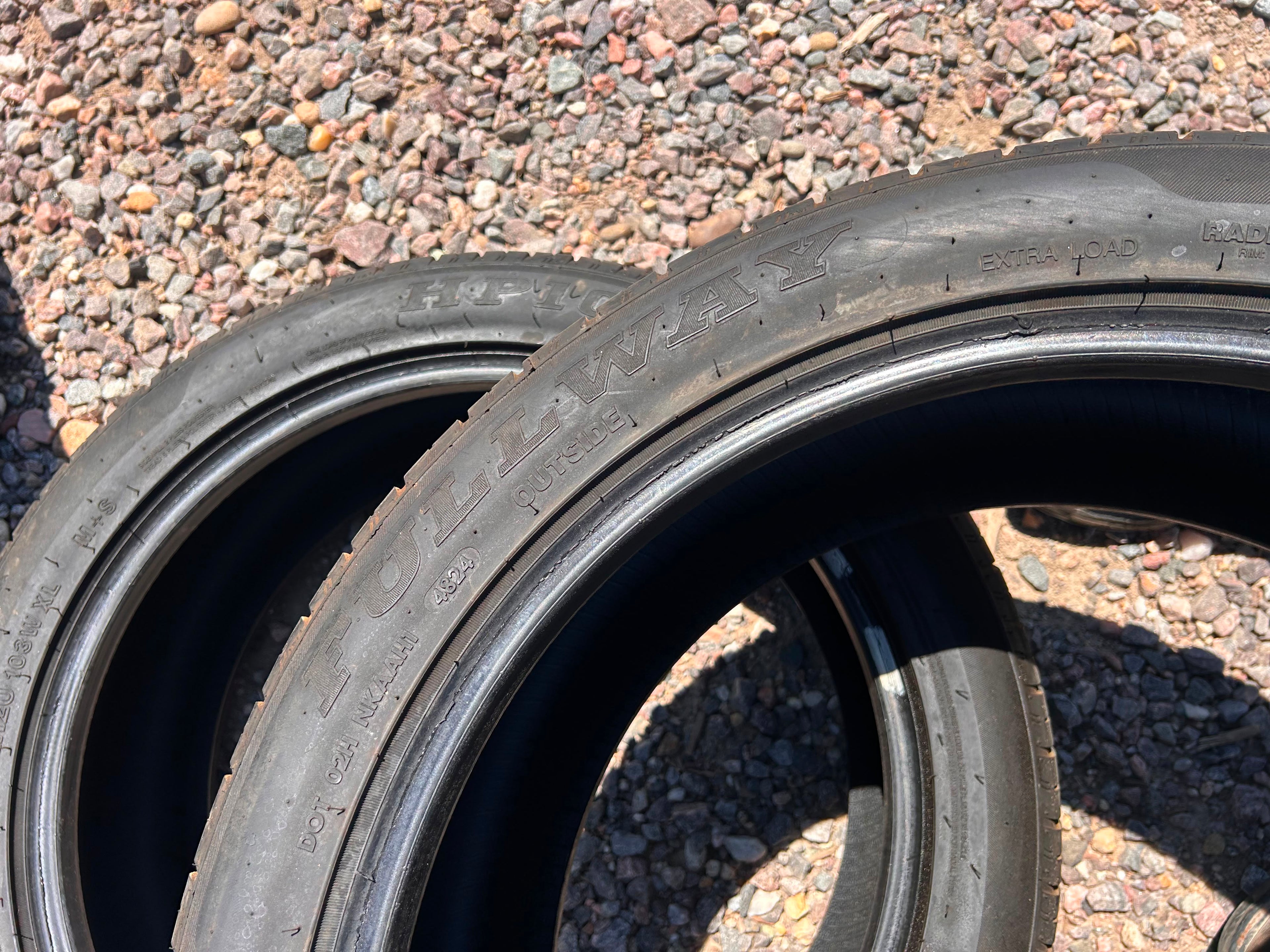 245/45R20 Pair (2 Used Tires) Fullway HP108