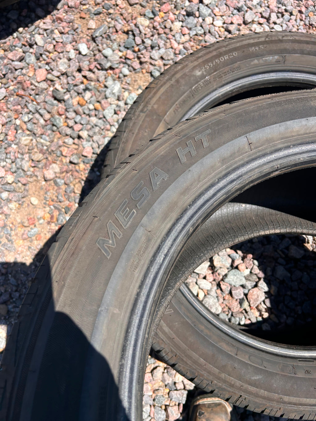 255/50R20 Pair (2 Used Tires) Mesa HT
