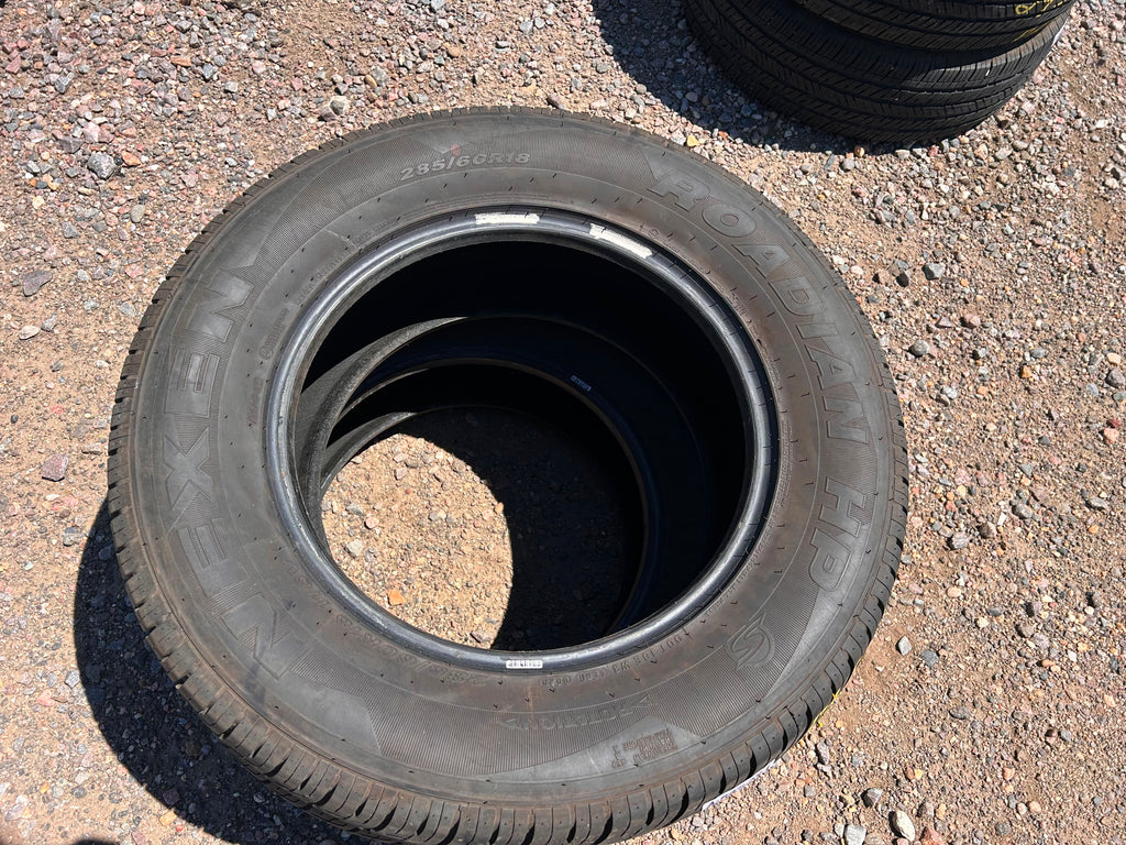 285/60R18 Set (4 Used Tires) Nexen Roadian HP