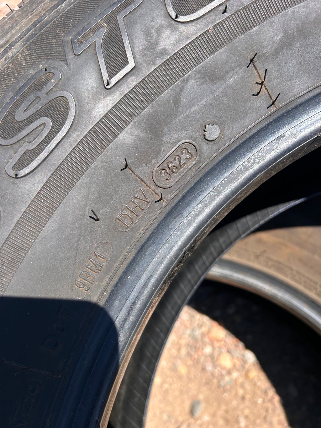 245/75R17 Pair (2 Used Tires) Bridgestone Dueler HT