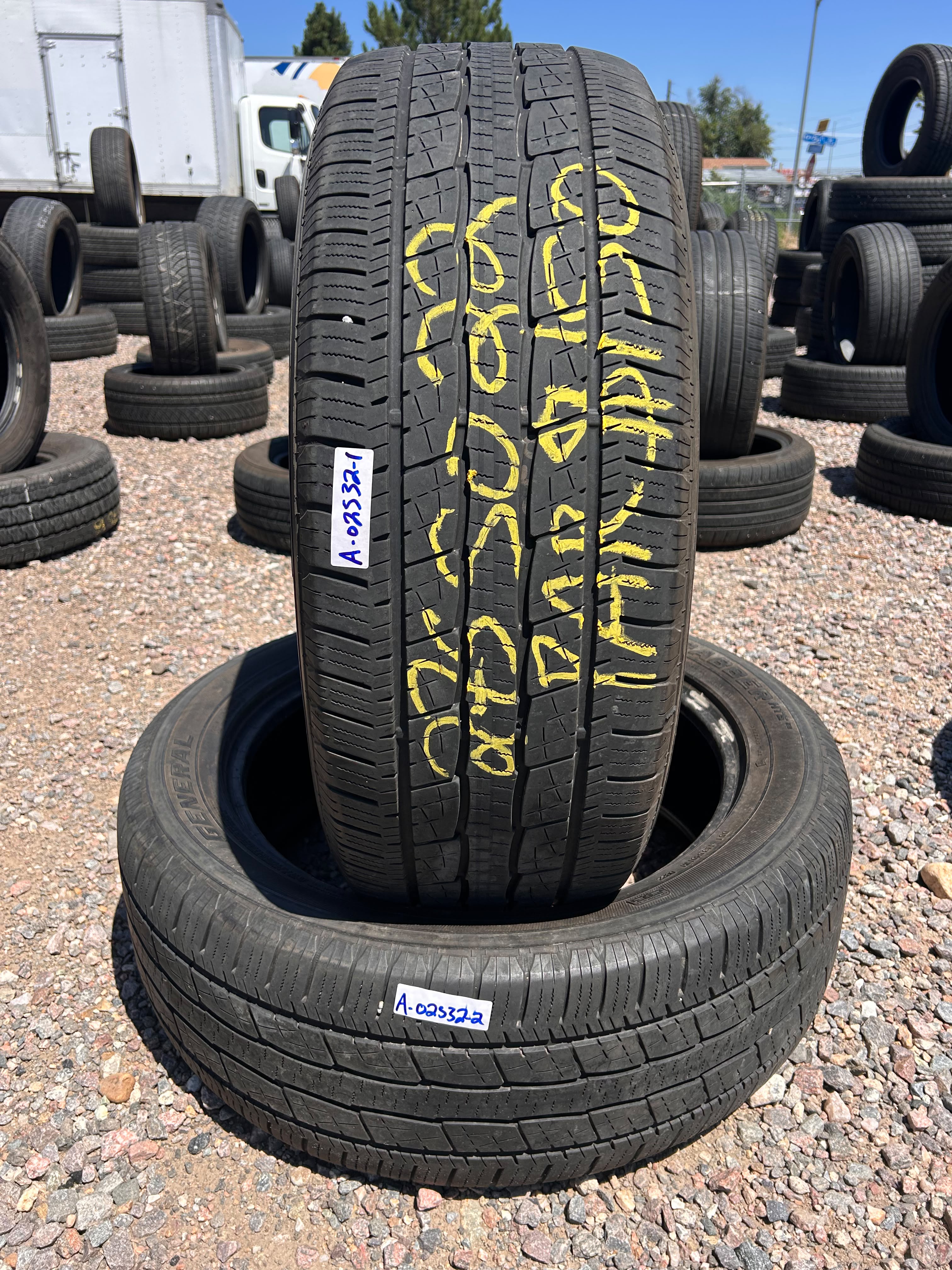 275/50R22 Pair (2 Used Tires) General Grabber HT5