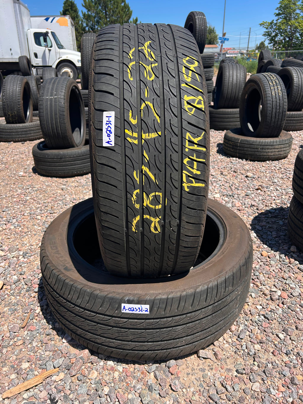 285/45R22 Pair (2 Used Tires) Vanatage Sport UHP X
