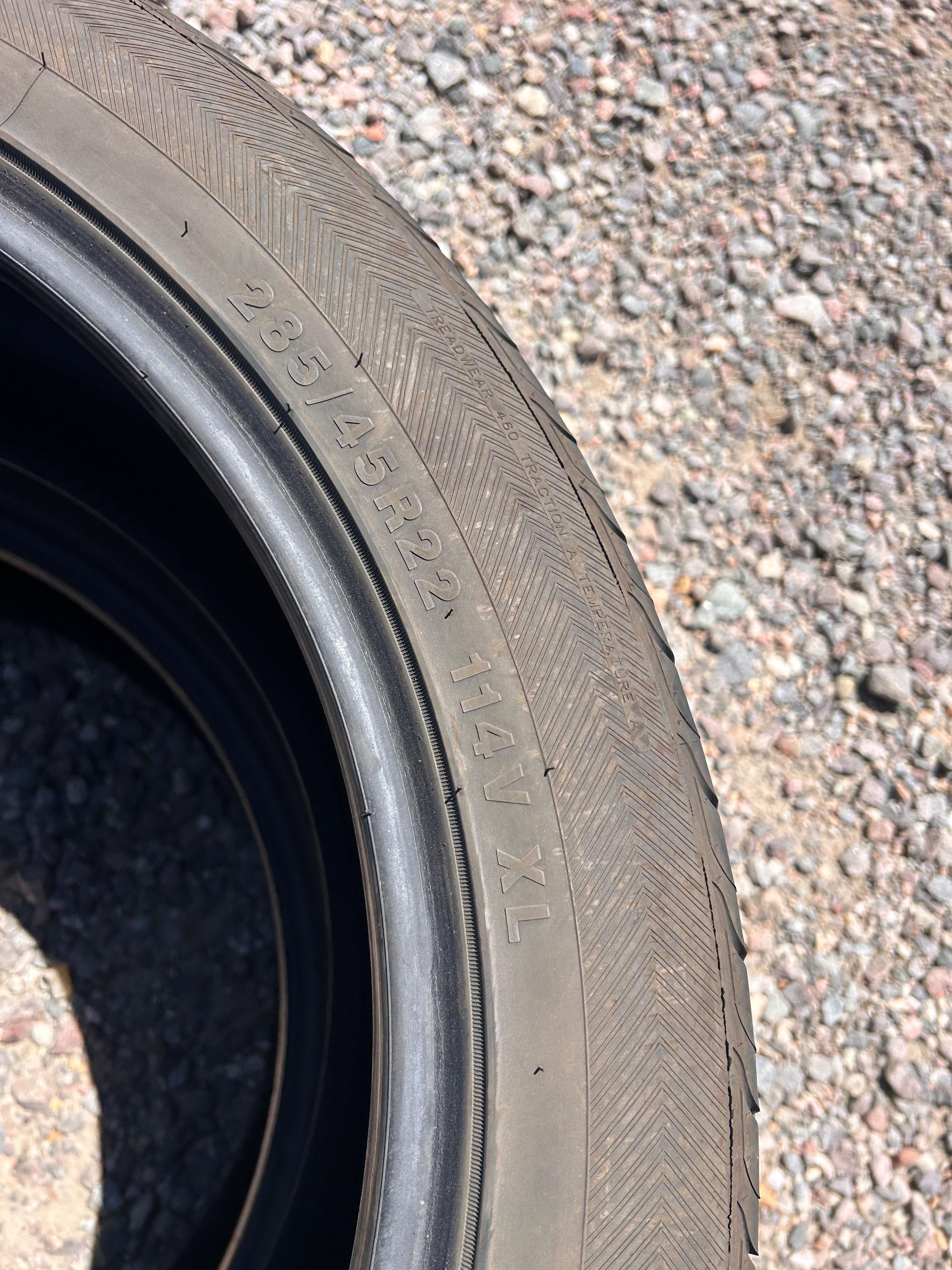 285/45R22 Pair (2 Used Tires) Vanatage Sport UHP X