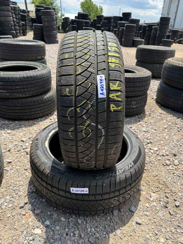 235/45R18 Pair (2 Like New Tires) Giti Weather Control