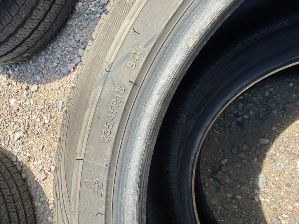 235/45R18 Pair (2 Like New Tires) Giti Weather Control