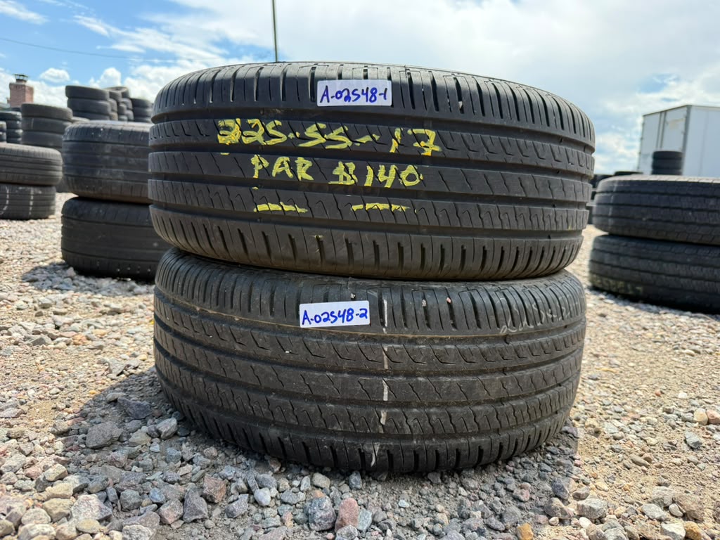 225/55R17 Pair (2 Used Tires) Barum Bravius 4