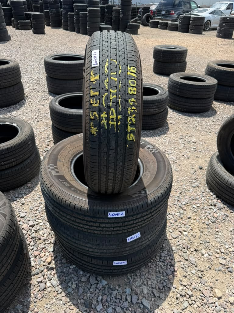 ST235/80R16 Set (4 Used Tires) Trailer King RST