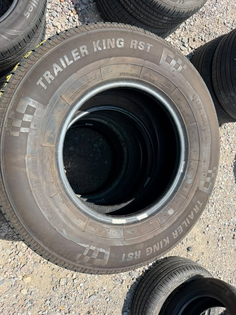 ST235/80R16 Set (4 Used Tires) Trailer King RST