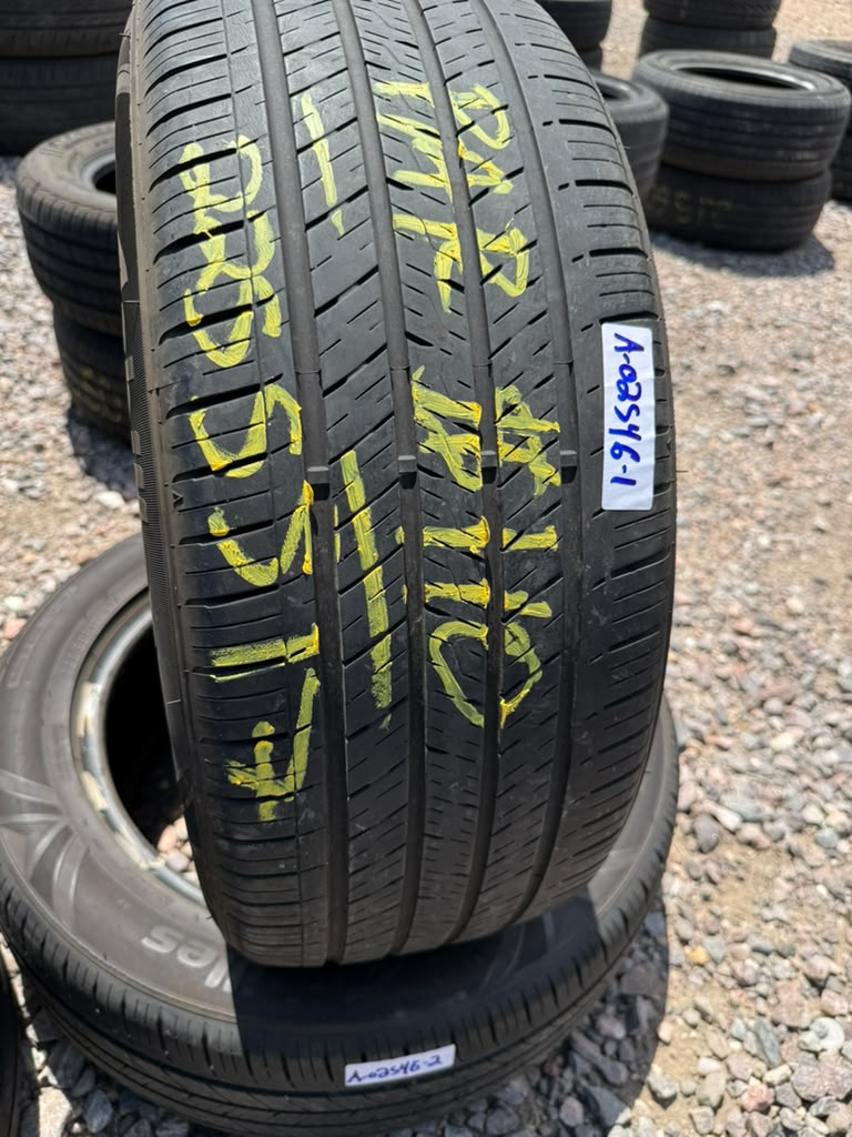 225/55R17 Pair (2 Used Tires) Achilles Touring Sport AS