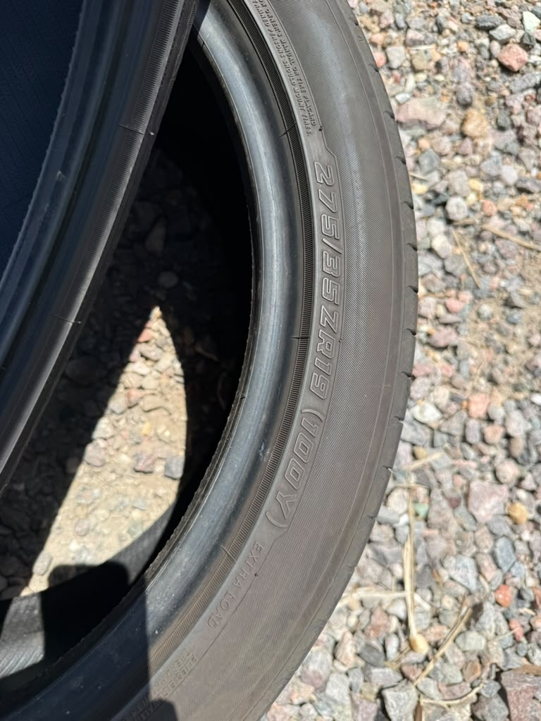275/35R19 Pair (2 Used Tires) Yokohama Advan Sport