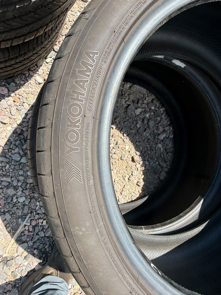 275/35R19 Pair (2 Used Tires) Yokohama Advan Sport