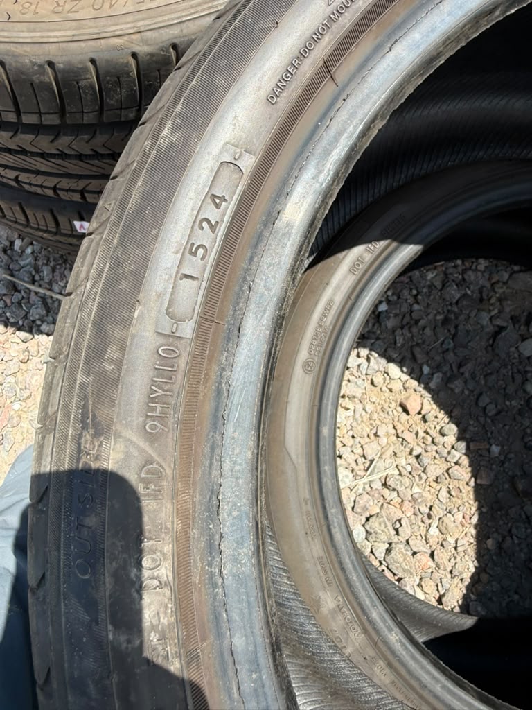 275/35R19 Pair (2 Used Tires) Yokohama Advan Sport