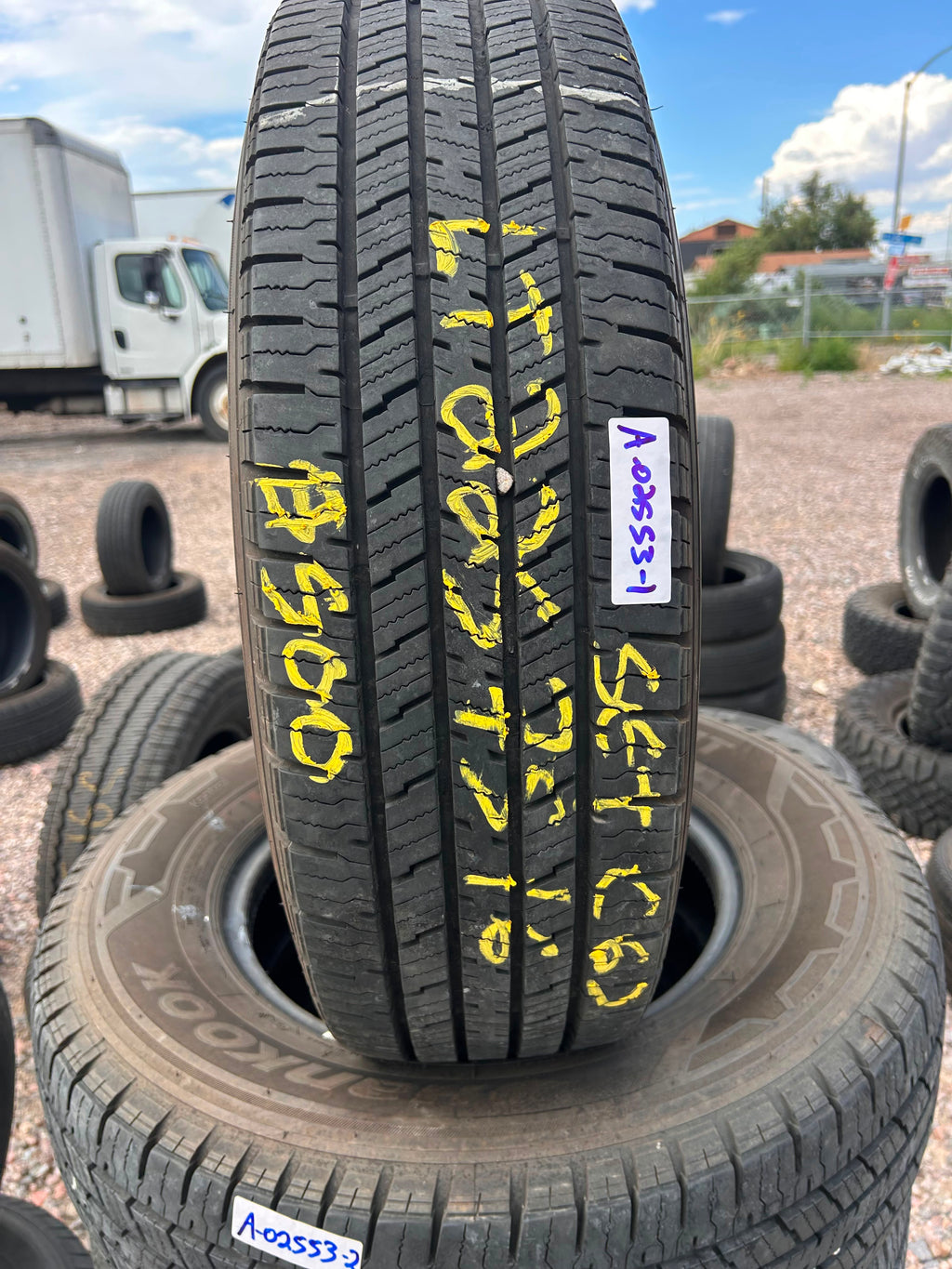 LT225/75R16 Set (6 Used Tires) Hankook Dynapro HT