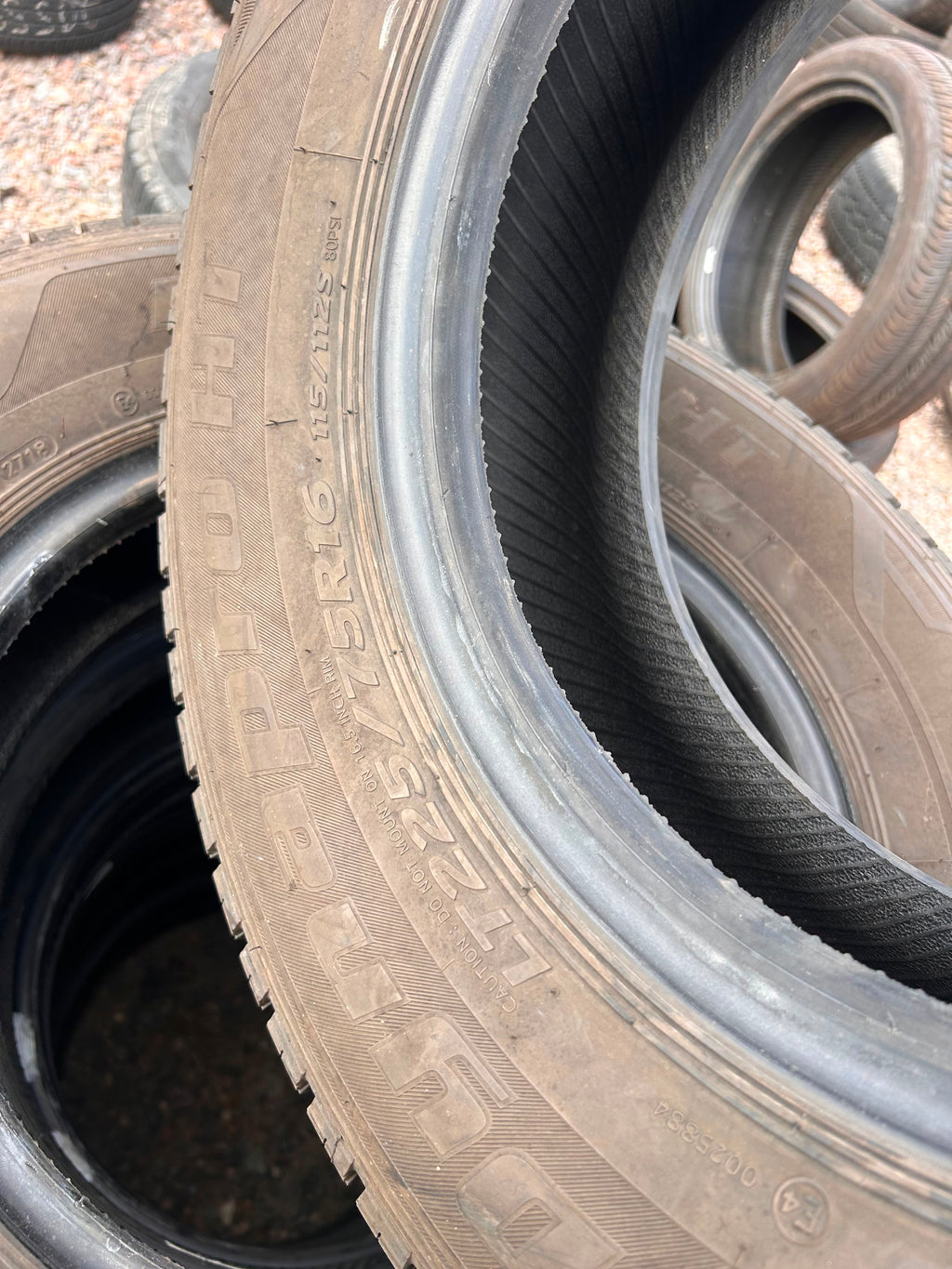 LT225/75R16 Set (6 Used Tires) Hankook Dynapro HT