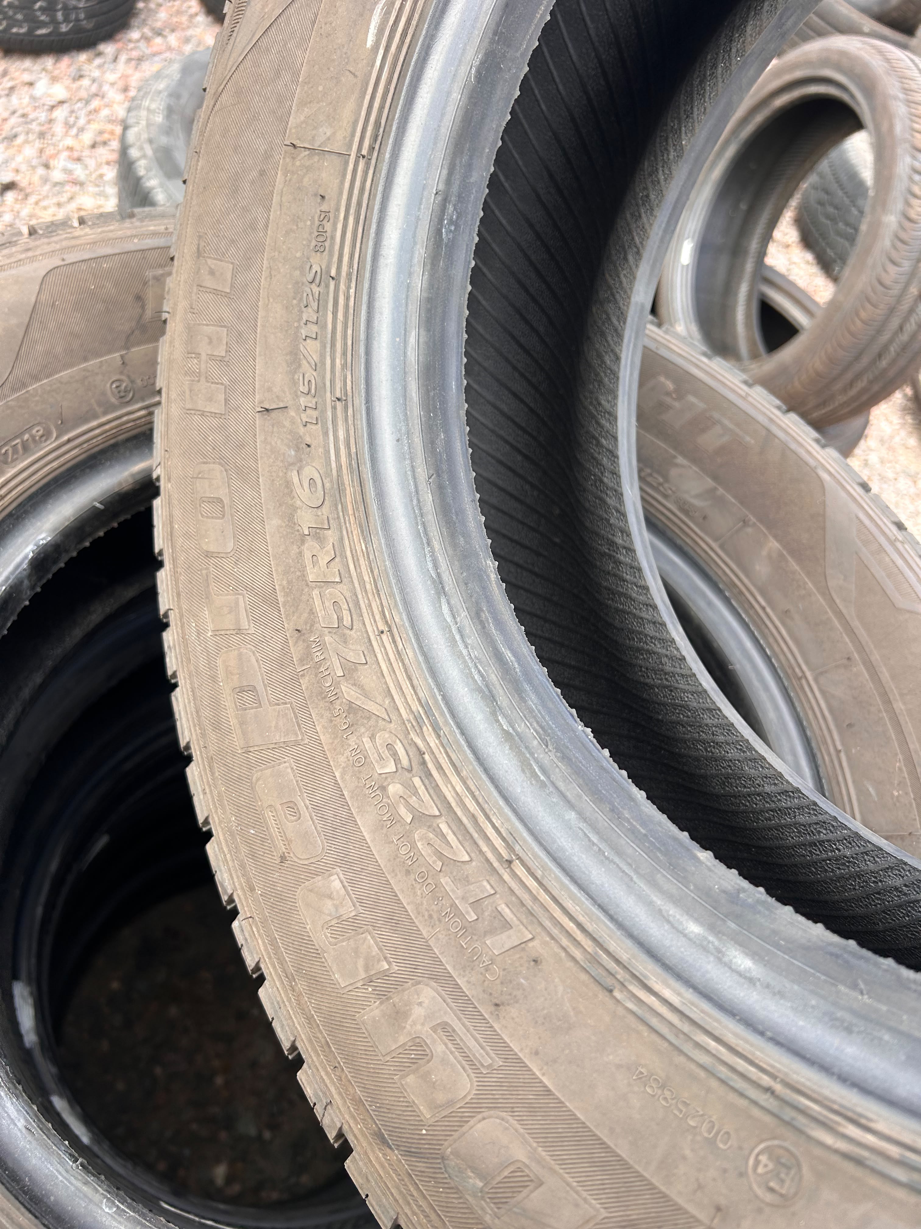 LT225/75R16 Set (6 Used Tires) Hankook Dynapro HT
