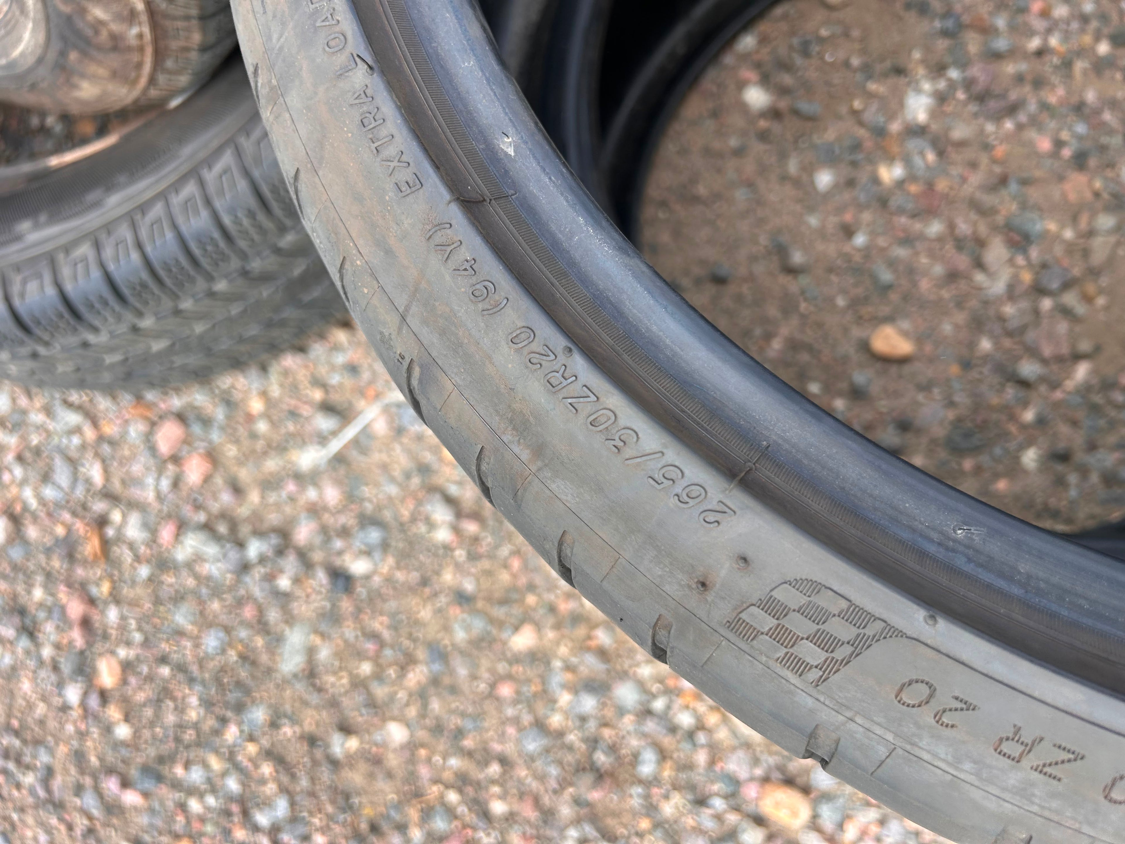 265/30R20 Pair (2 Used Tires) Michelin Pilot Sport 4S
