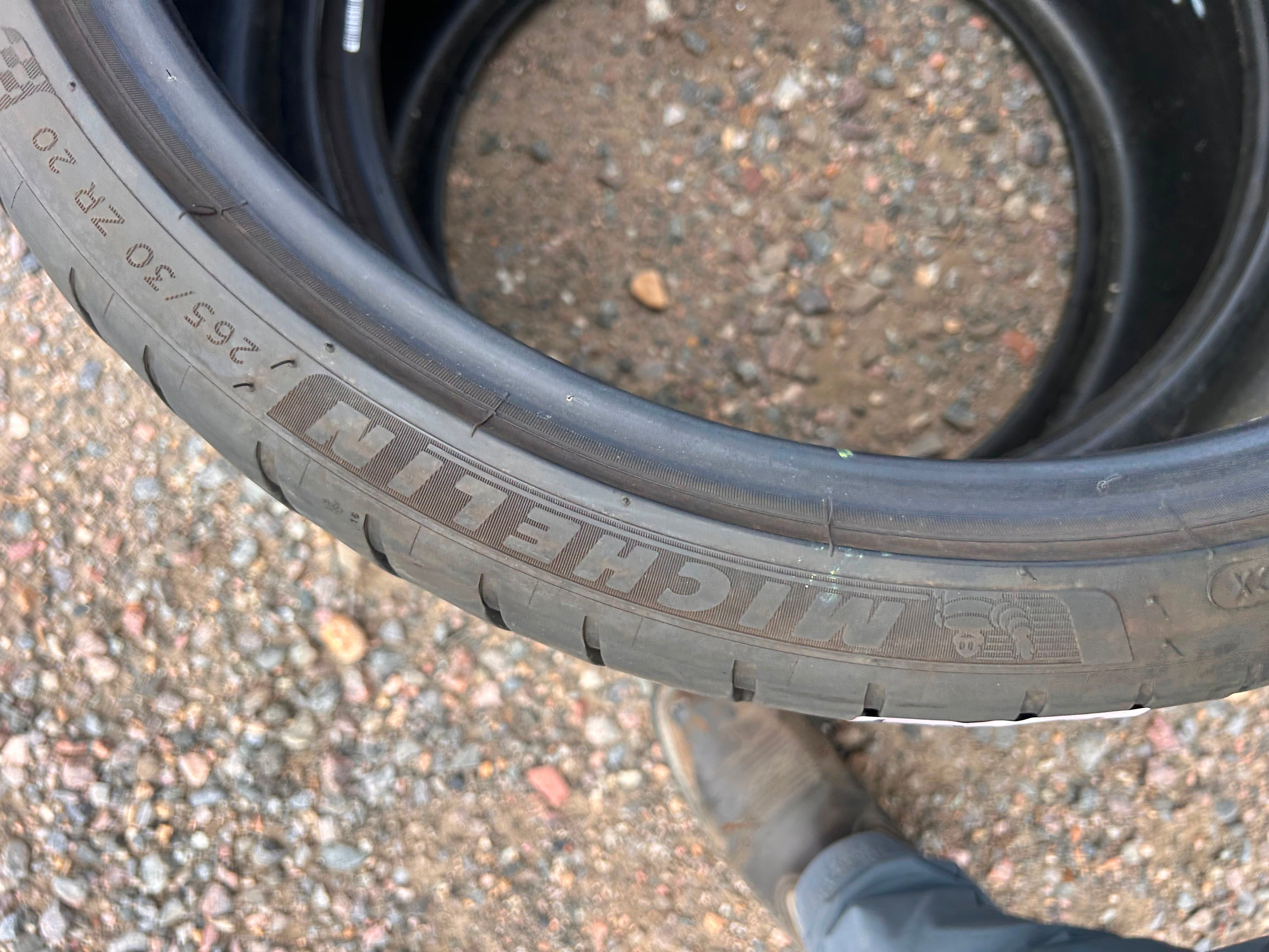 265/30R20 Pair (2 Used Tires) Michelin Pilot Sport 4S