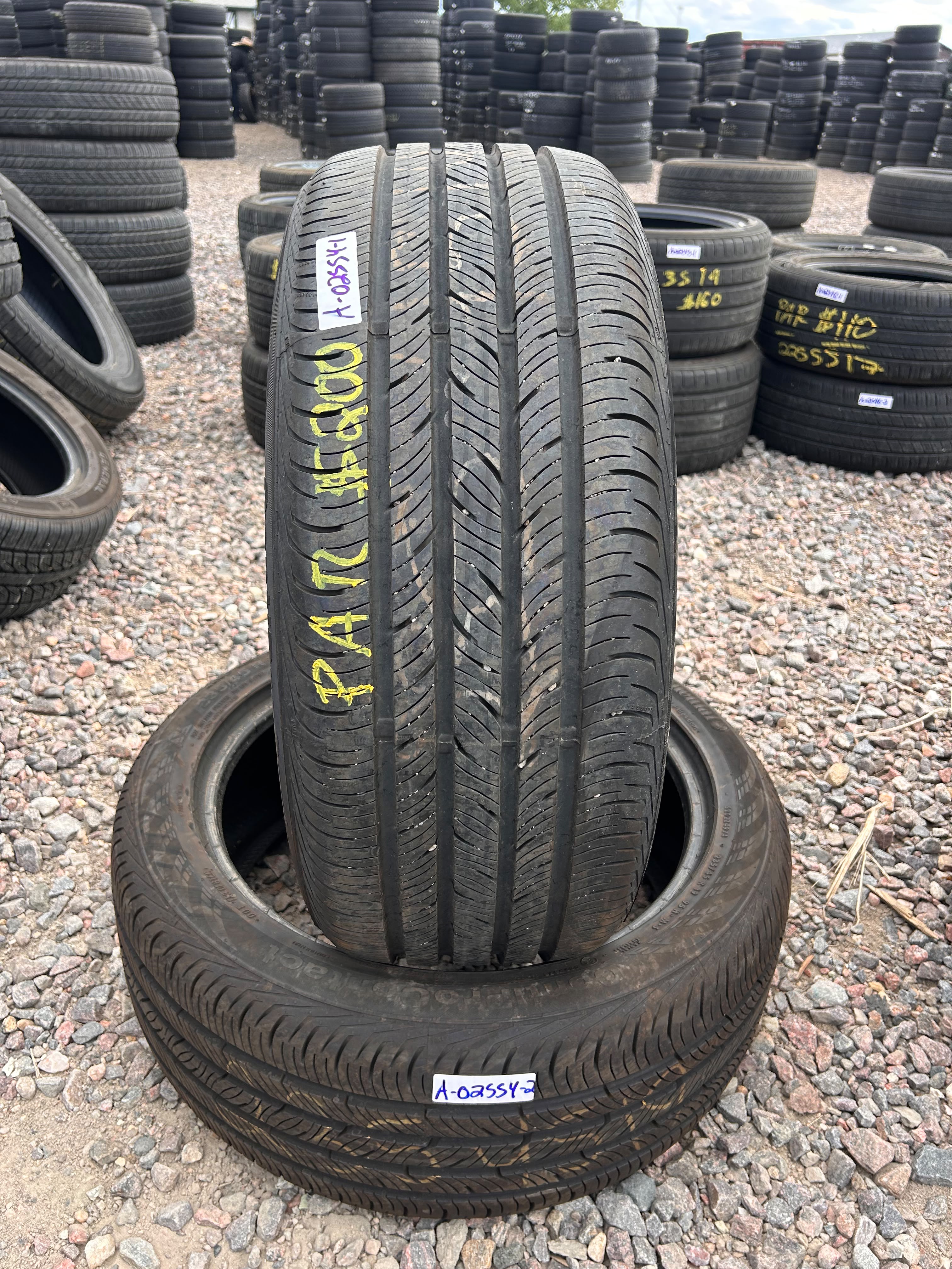 235/45R19 Pair (2 Like New Tires) Continental Contiprocontact