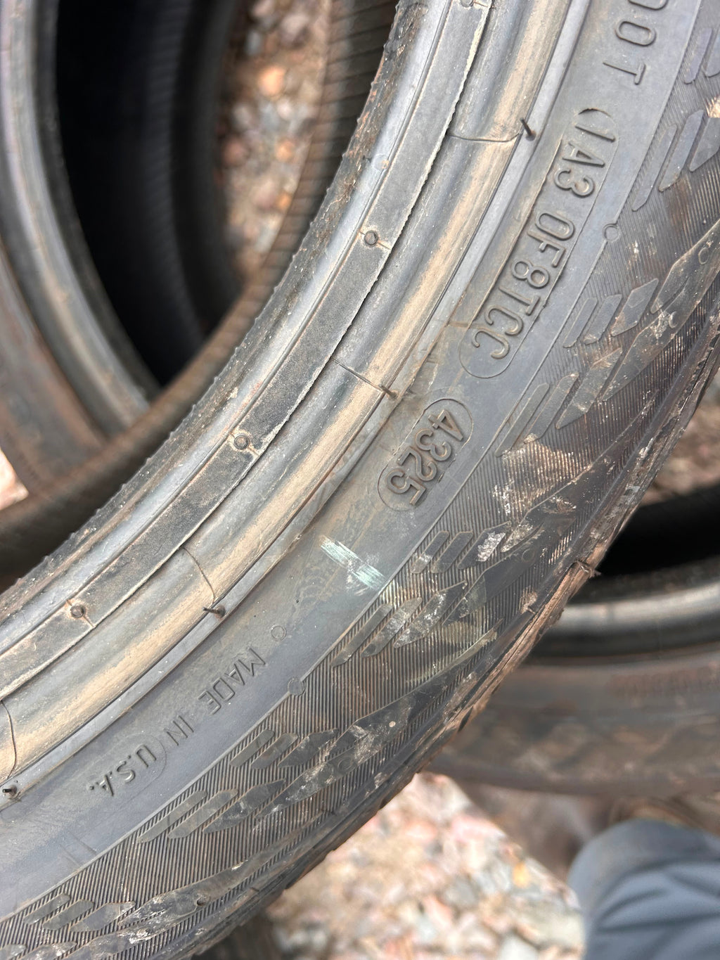 235/45R19 Pair (2 Like New Tires) Continental Contiprocontact