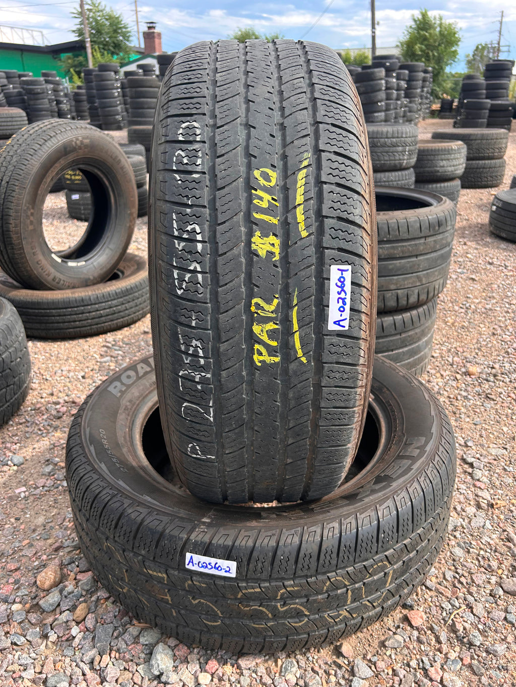 275/55R20 Pair (2 Used Tires) Nexen Roadian HTX RH5