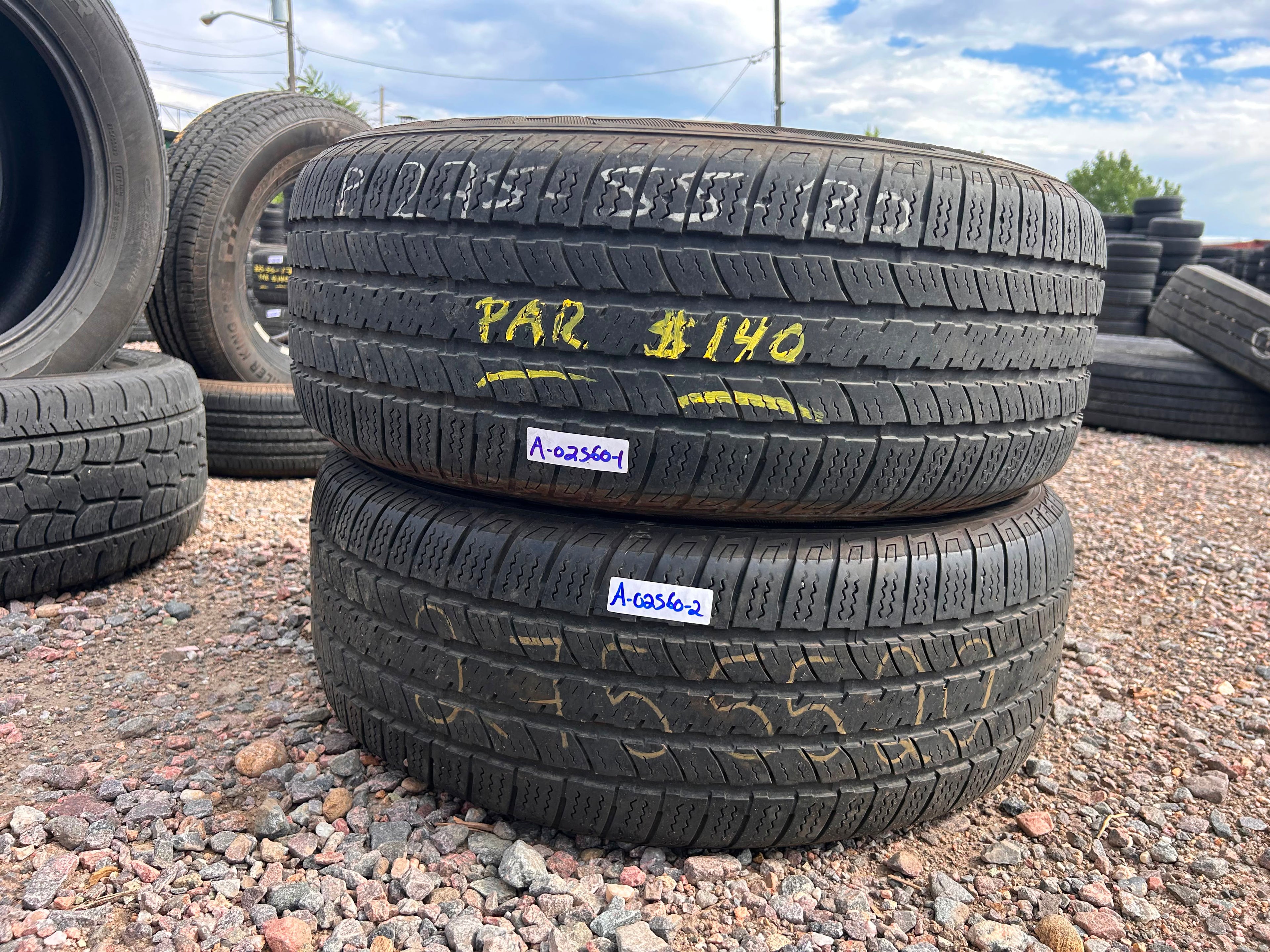 275/55R20 Pair (2 Used Tires) Nexen Roadian HTX RH5