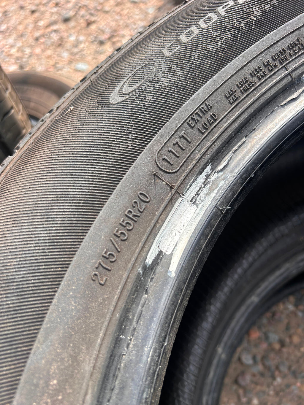 275/55R20 Pair (2 Used Tires) Cooper Discoverer ATP