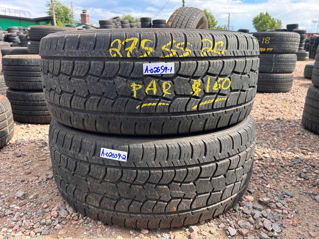 275/55R20 Pair (2 Used Tires) Cooper Discoverer ATP