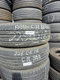 225/60R18 Pair (2 Used Tires) Dunlop Grandtrek PT20