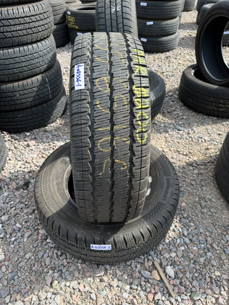 235/65R16C Pair (2 Used Tires) Continental Van Contact AS
