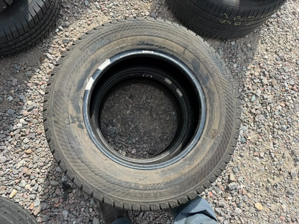 235/65R16C Pair (2 Used Tires) Continental Van Contact AS