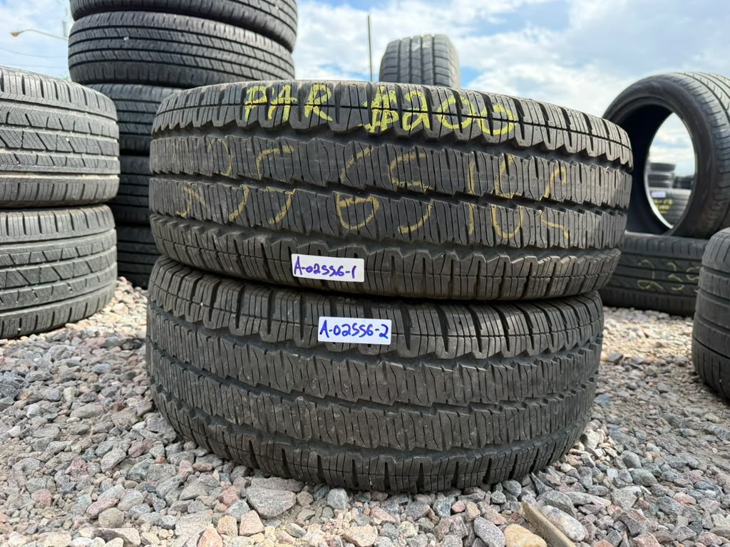 235/65R16C Pair (2 Used Tires) Continental Van Contact AS