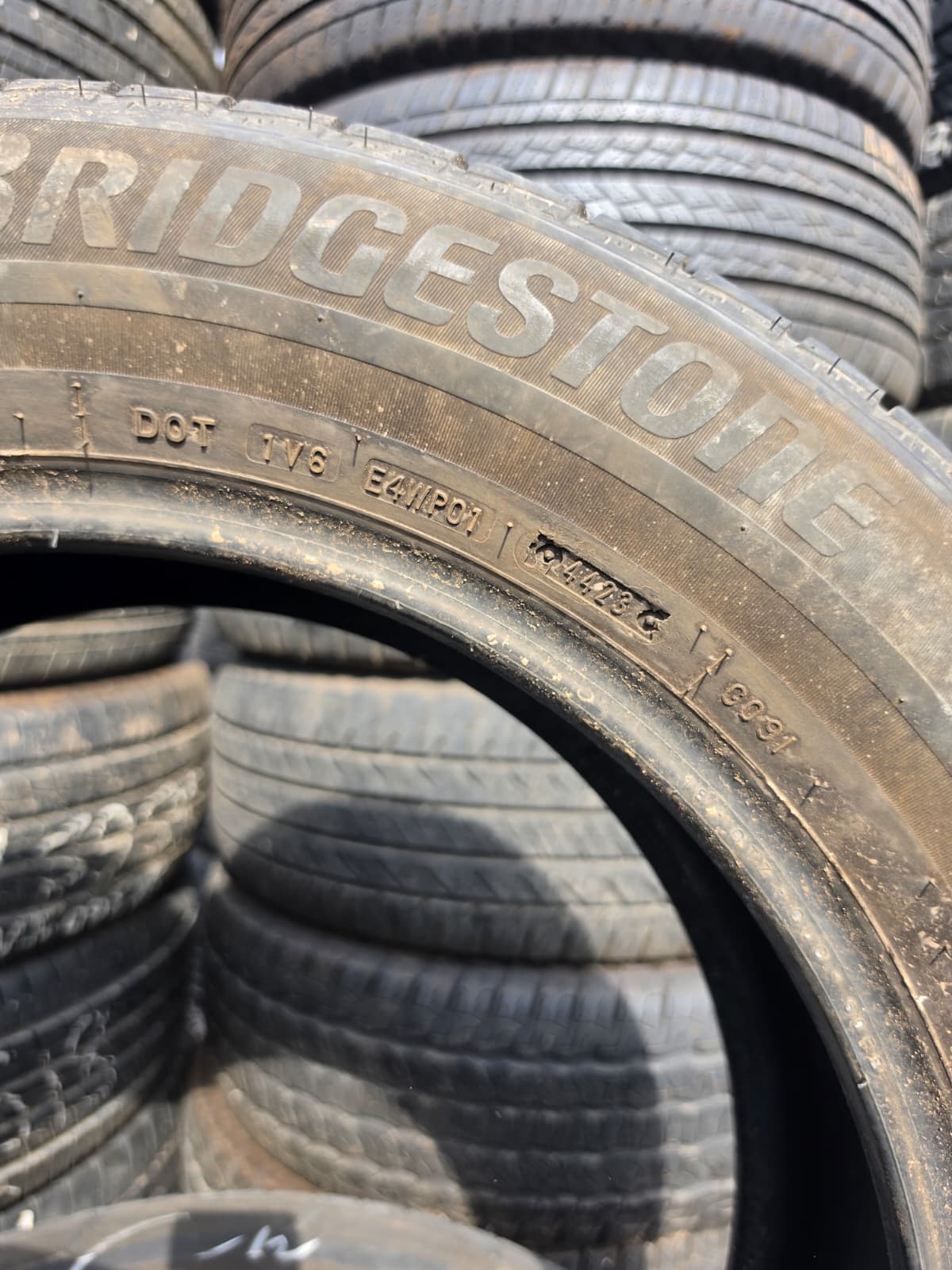 225/60R18 Pair (2 Used Tires) Bridgestone Weather Peak