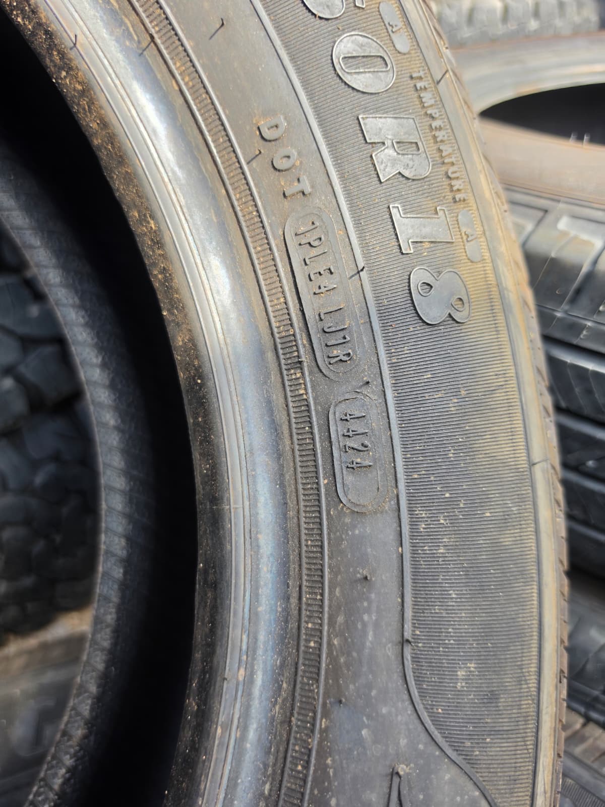 225/60R18 Pair (2 Used Tires) Goodyear Reliant