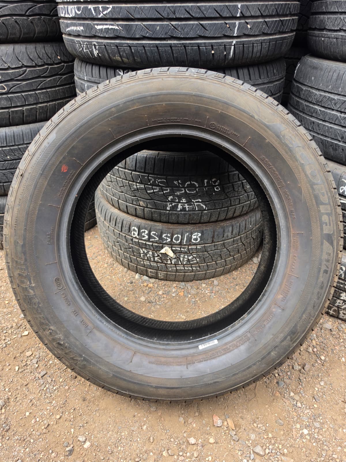 235/60R18 Set (4 Used Tires) Bridgestone Ecopia