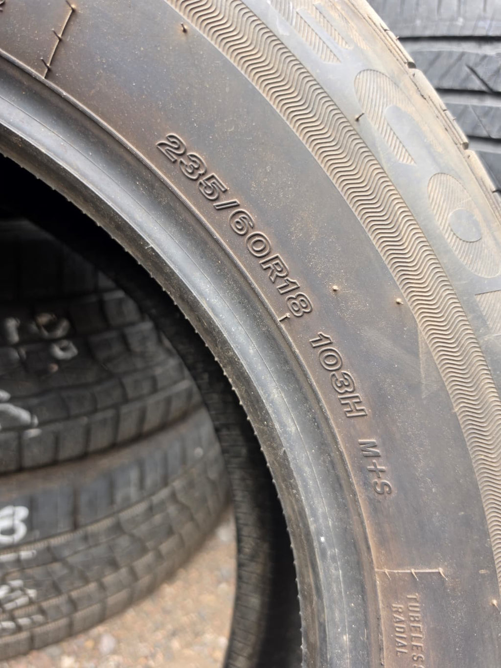 235/60R18 Set (4 Used Tires) Bridgestone Ecopia