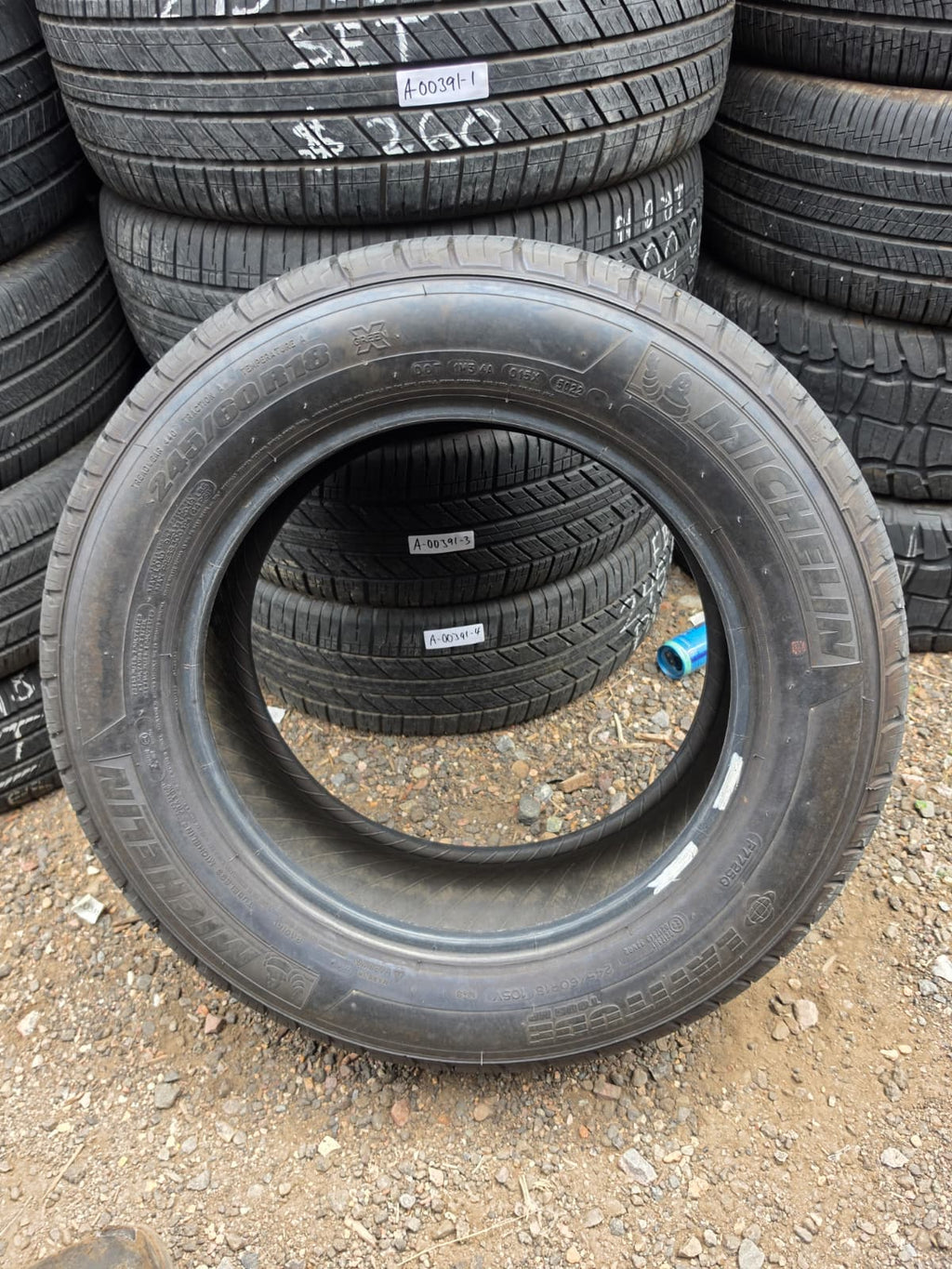 245/60R18 Set (4 Used Tires) Michelin Latitude