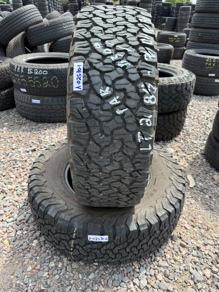 LT285/70R17 Pair (2 Used Tires) Bfgoodrich K02