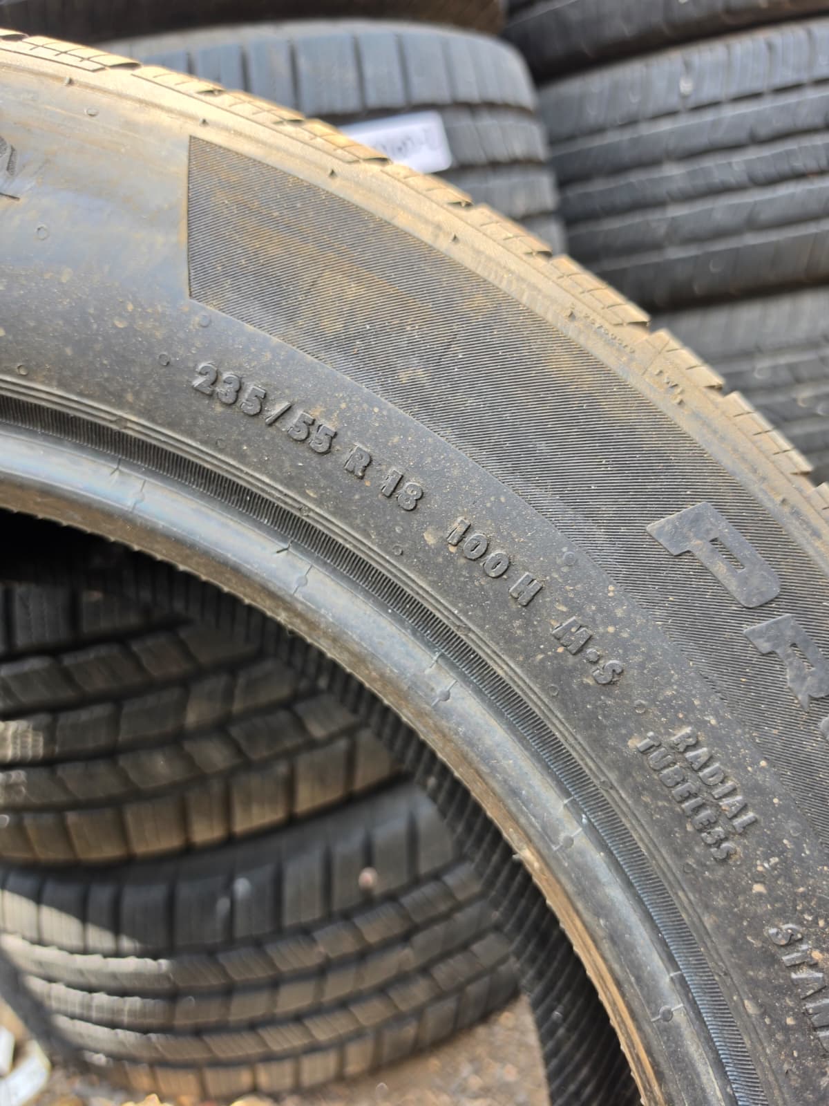 235/55R18 Pair (2 Used Tires) Continental ProContact