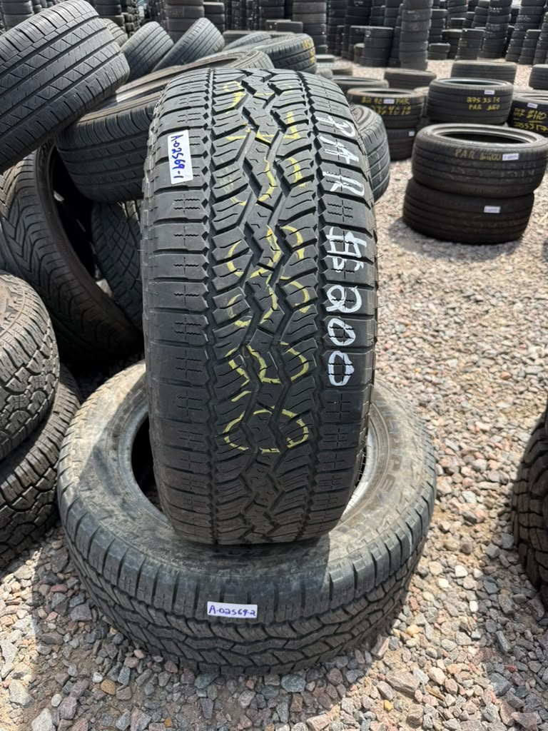 275/55R20 Pair (2 Used Tires) Falken Wildpeak AT