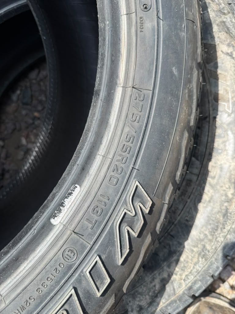 275/55R20 Pair (2 Used Tires) Falken Wildpeak AT